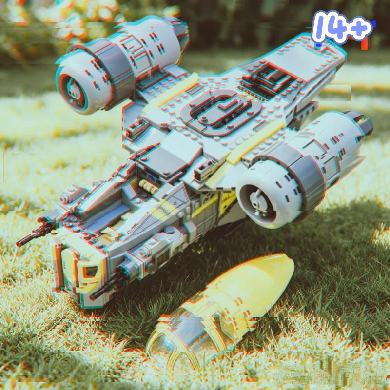 New Hot 930PCS Movie Model Interstellar Conflict Spaceship Building Blocks Educational Toys Ornament Toys for Graduation Gifts