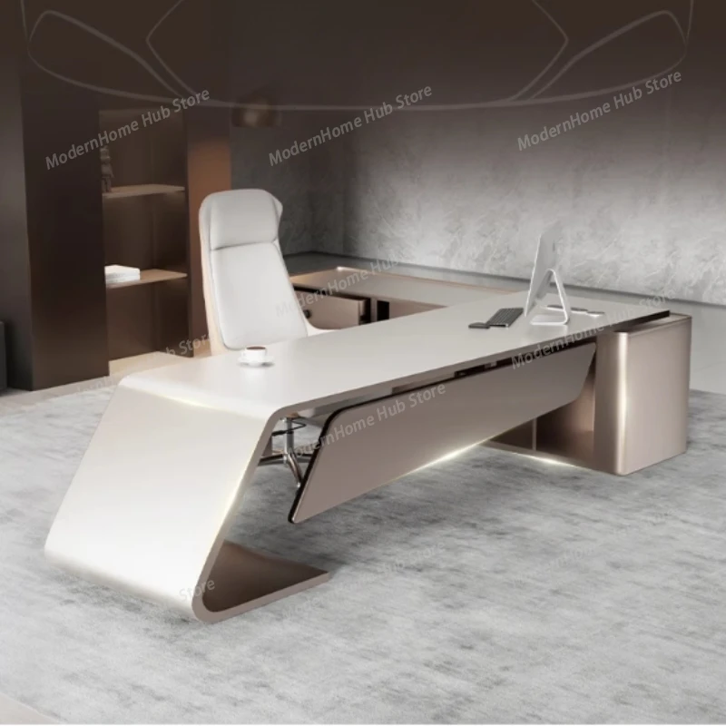 Organizer Desktop Executive Desk Storage Manager Standing Computer Office Desk Bureaux Drawers Mesa Escriotorio Home Office