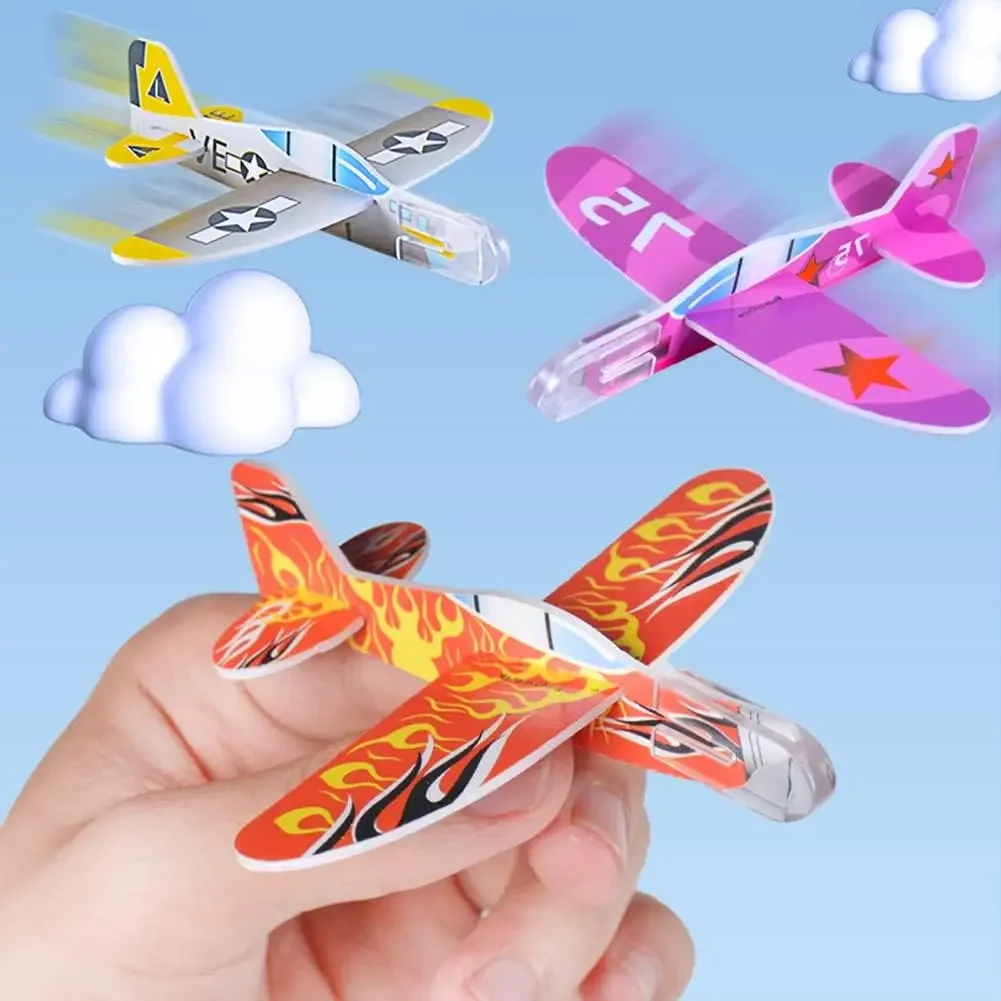 12/72Pcs Kids Party Supplies Multicolor Foam Airplane Boys Girls Birthday Party Souvenirs Pinata Filler Kindergarten Prize Toys