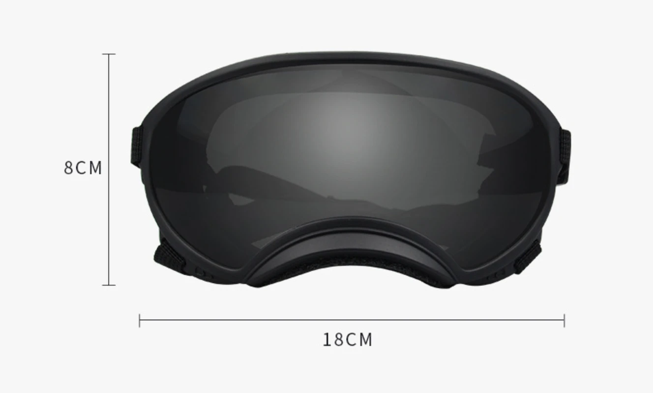 Outdoor Dog Pet Glasses Dog Ski Sports Sunglasses Adjustable Strap for Travel Skiing and Anti-FogPet Goggles Sunglasses