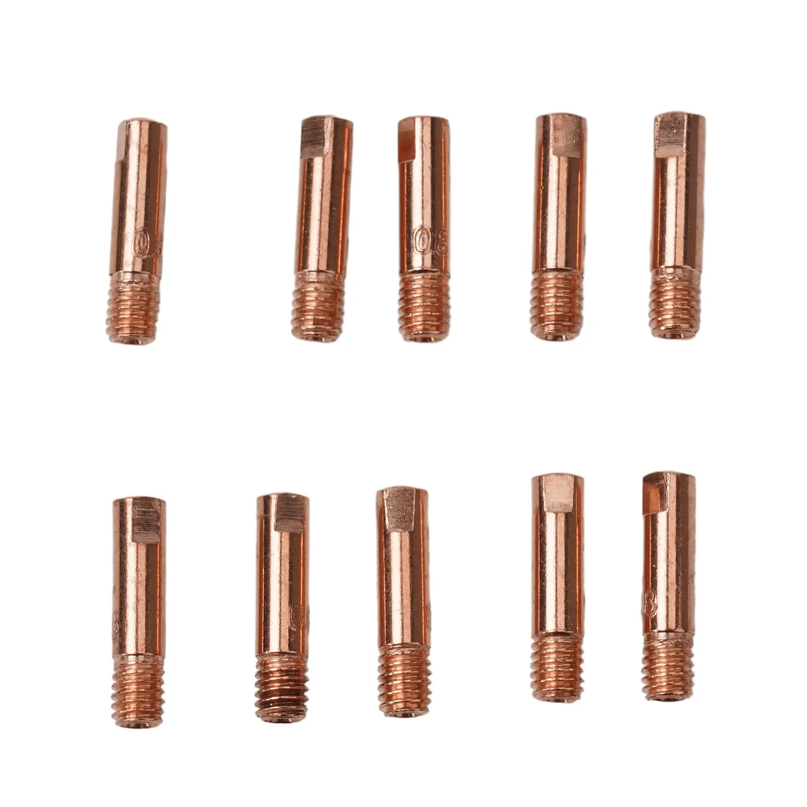 10pcs MB15 15AK Contact Tip Welding Nozzles Kit M6 Thread Welding Torch Power Nozzle For MB15AK MIG Welding Torch