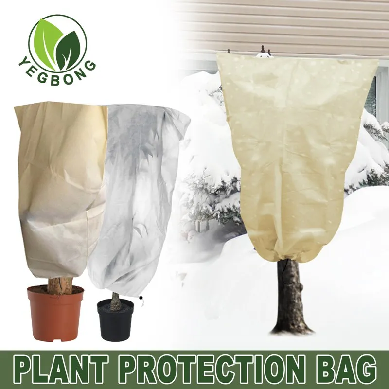Plant Cover Winter Warm Cover Tree Shrub Plant Protecting Bag Frost Protection For Yard Garden Plants Small Tree Against Cold