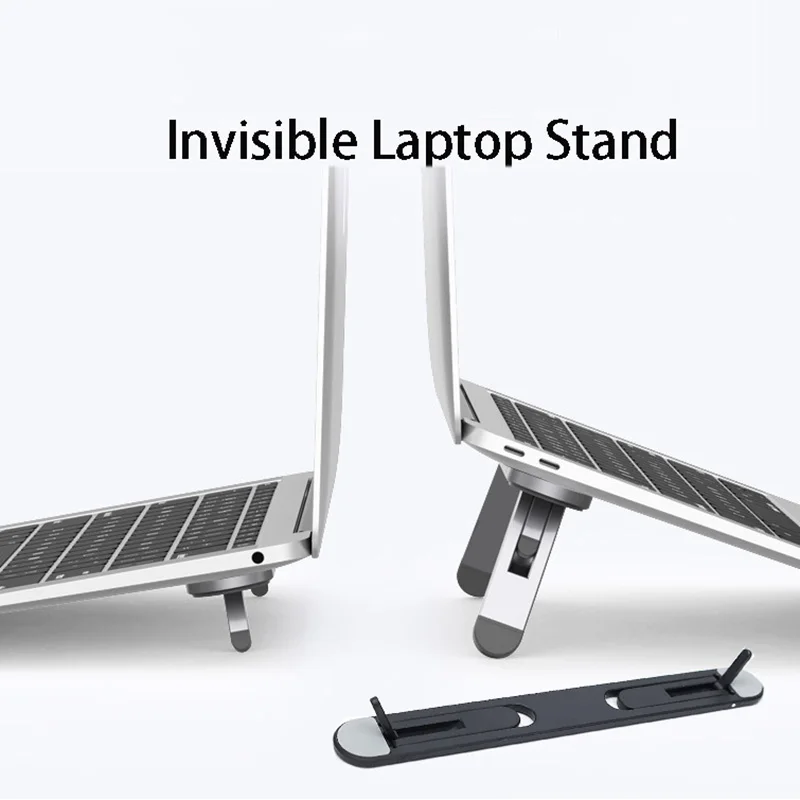 Universal Laptop Riser Stand for Macbook Pro 13 15 Air Lenovo Samsung Notebook Cooling Pad Invisible Mini Laptop Bracket Stands