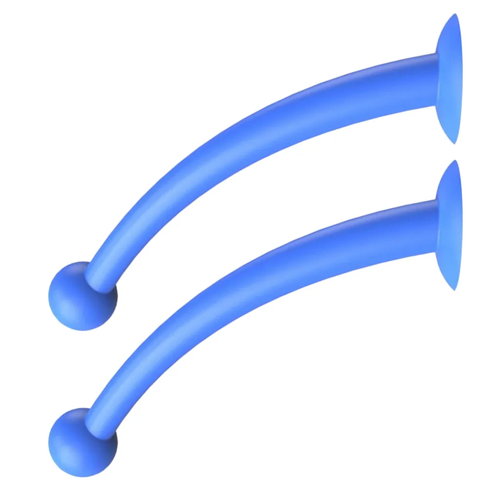 1Pair Silicone Suction Cup Tentacles Durable Ecofriendly No Scratch Easy Install Blue Motorcycle Cycling Decor