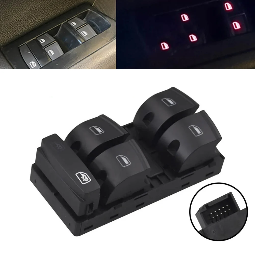 Front Driver Side Window Switch 4F0959851F for For A3 8P1 4F2 C6 4L RS6 2003-2014 Compatible with OE Number Reference