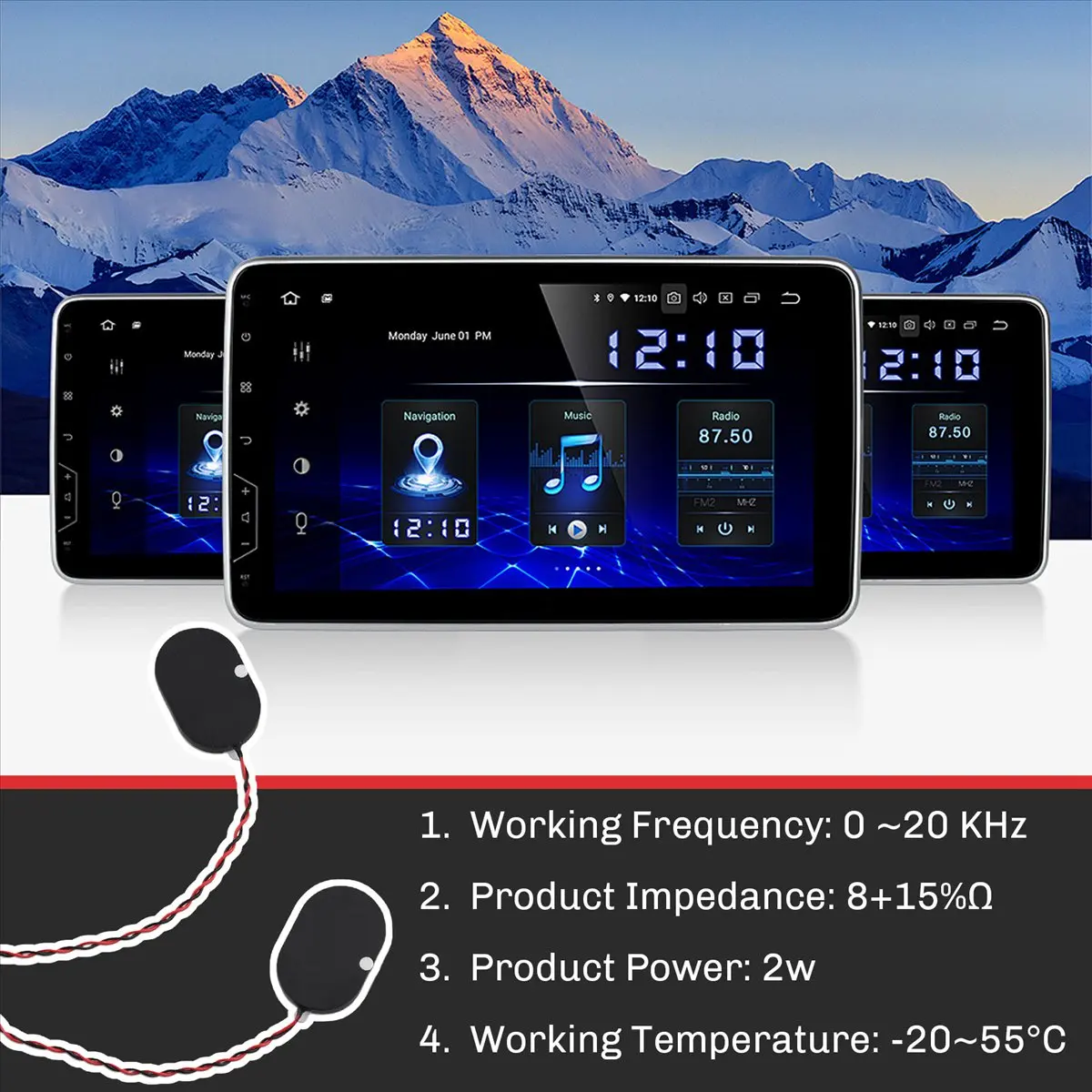 4PIN PH1.25 Connector Speaker 2030 Chamber Speaker 8Ω 2W Speaker Treble Quality Portable Utility Speaker
