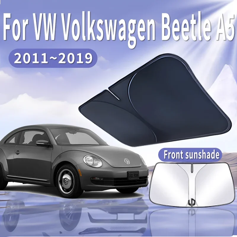 

Автомобильный солнцезащитный козырек для VW Volkswagen Beetle A5 2011 ~ 2019 2015 2016, солнцезащитный козырек на лобовое стекло, теплоизоляция, летние автоаксессуары