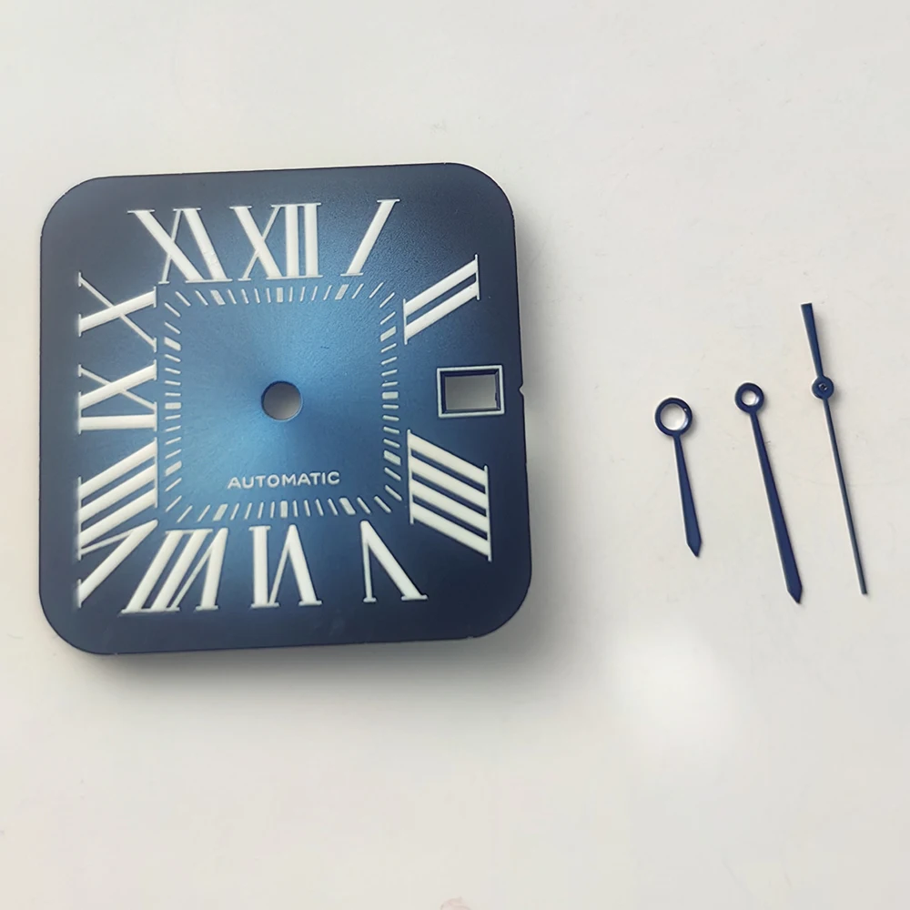 27 مللي متر أرقام عربية مربعة الطلب الأزرق الأيدي ل NH35 36 الحركة التلقائية لساعة أداة إصلاح الجمعية الملحقات
