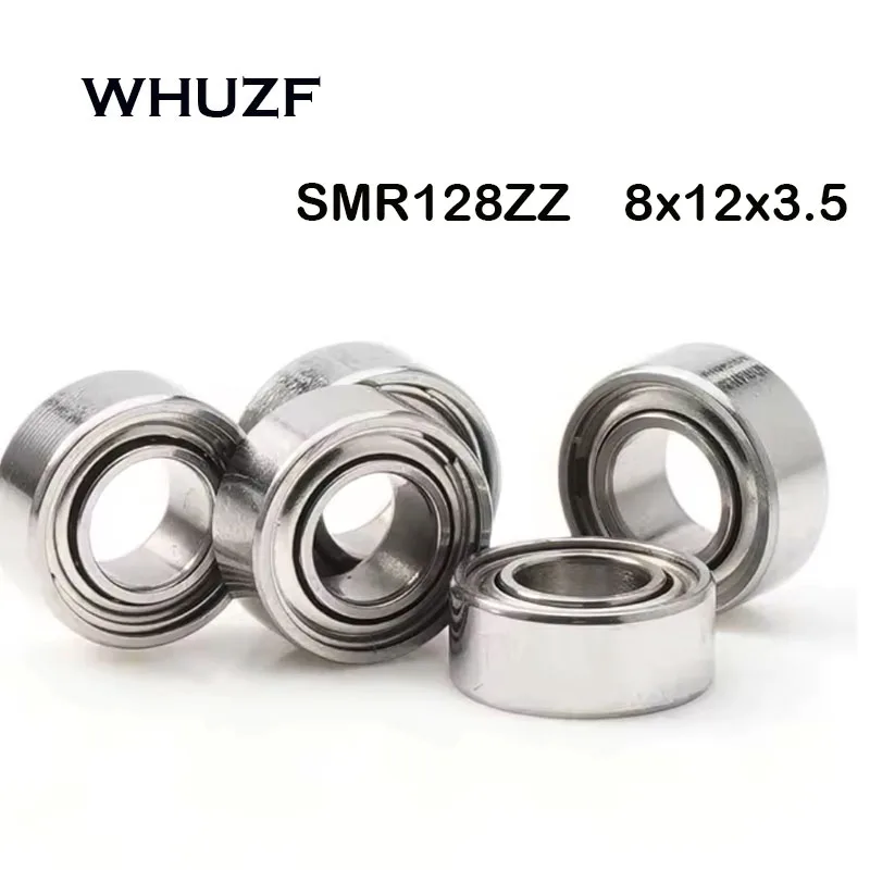 10Pcs SMR128ZZ L-1280 678  8x12x2.5 mm Stainless Steel ball bearing Miniature bearing High quality SMR128K SMR128