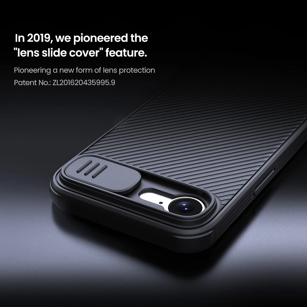 NILLKIN For iPhone 16e Case Back Cover Camshield Pro Lens Protection Bumper Camera Slide Protection