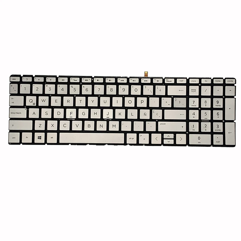 New Latin Backlit Laptop keyboard for HP Pavilion 15-DA 15-DB 15-DX 15-DR 250 G7 255 256 G7 15-CN 15-CS 15-CR 15-CW Silver