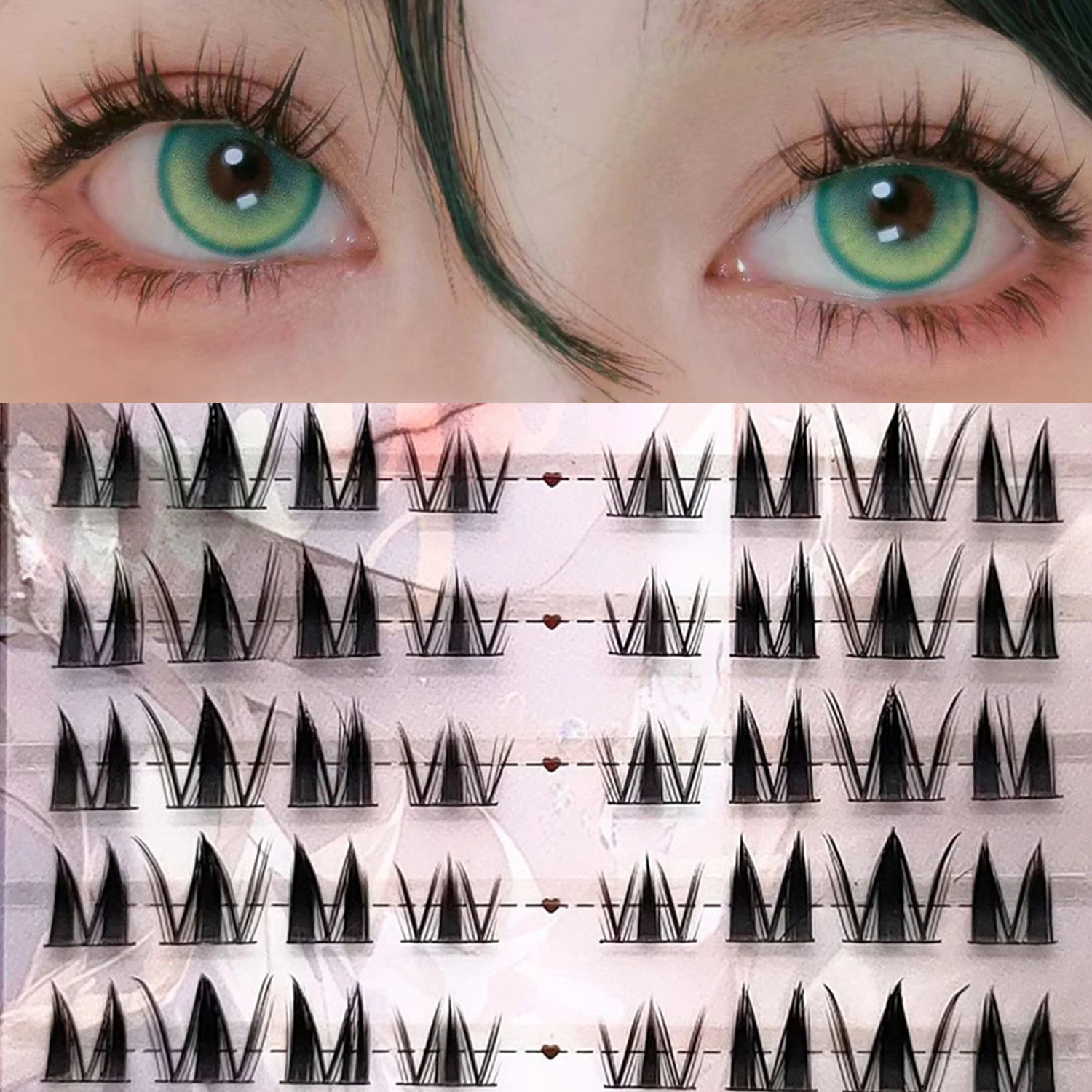 Daily 9-13MM Eyelash Clusters Woman C Curl Eyelash Extension Ideal for Cosplay and Costume Parties