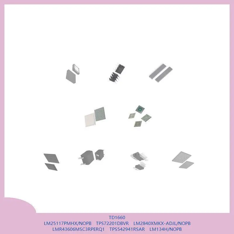 

TD1660 LM25117PMHX/NOPB TPS72201DBVR LM2840XMKX-ADJL/NOPB LMR43606MSC3RPERQ1 TPS542941RSAR LM134H/NOPB