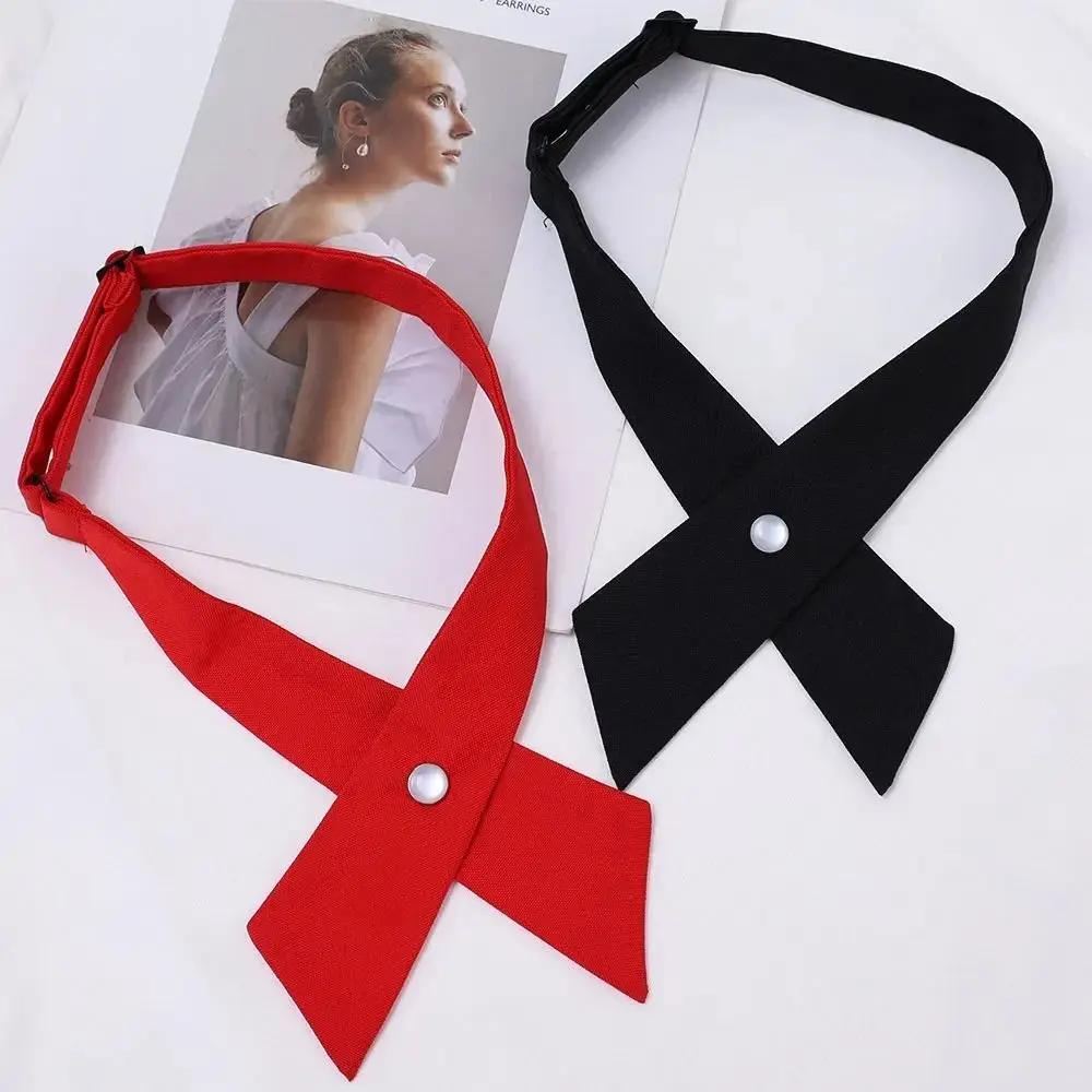 ใหม่ที่ถอดออกได้ CROSS Bowtie JK Uniform Decor โพลีเอสเตอร์ผูกโบว์เครื่องแต่งกายอุปกรณ์เสริมเสื้อ Tie