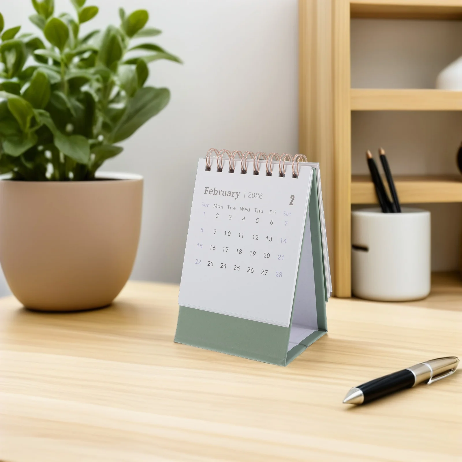

Simple Mini Desk Calendar 2026 Calendars Office Decor Small Daily Standing Paper Use Monthly