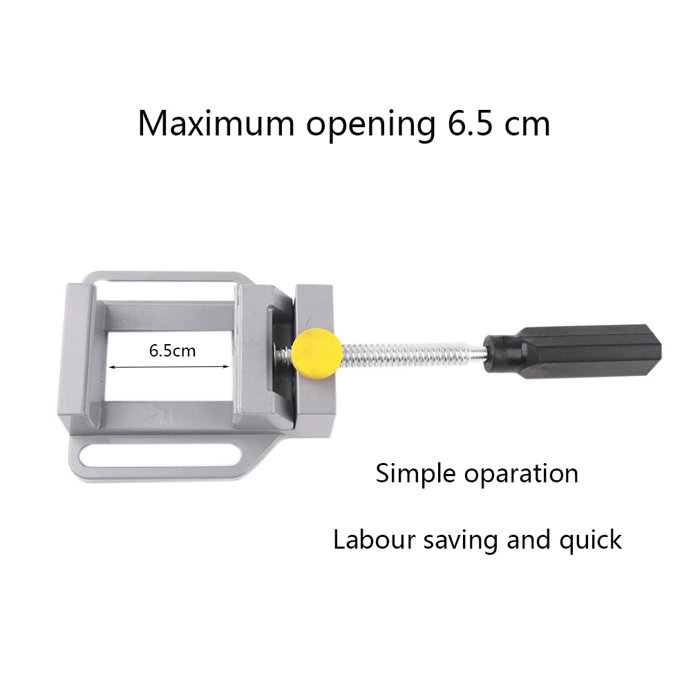 Morsa piatta in lega di alluminio per trapano elettrico 8010 pinze Mini uso domestico pinze piatte morsa da banco 70х60mm