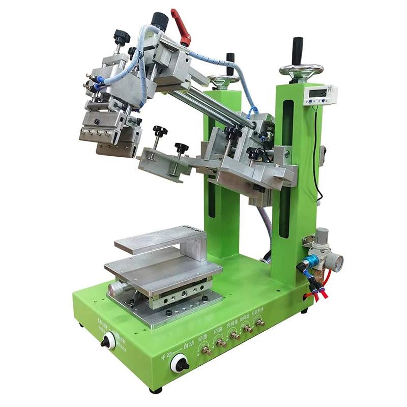Semi-automatic pneumatic desktop high-precision inclined arm swing pad printing machine industrial printing machinery and equipm