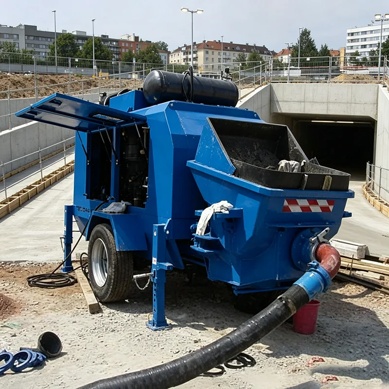 Hydraulic Conversion Trailer Concrete Pump Heavy Stationary Concrete Pump for Highway Construction Works