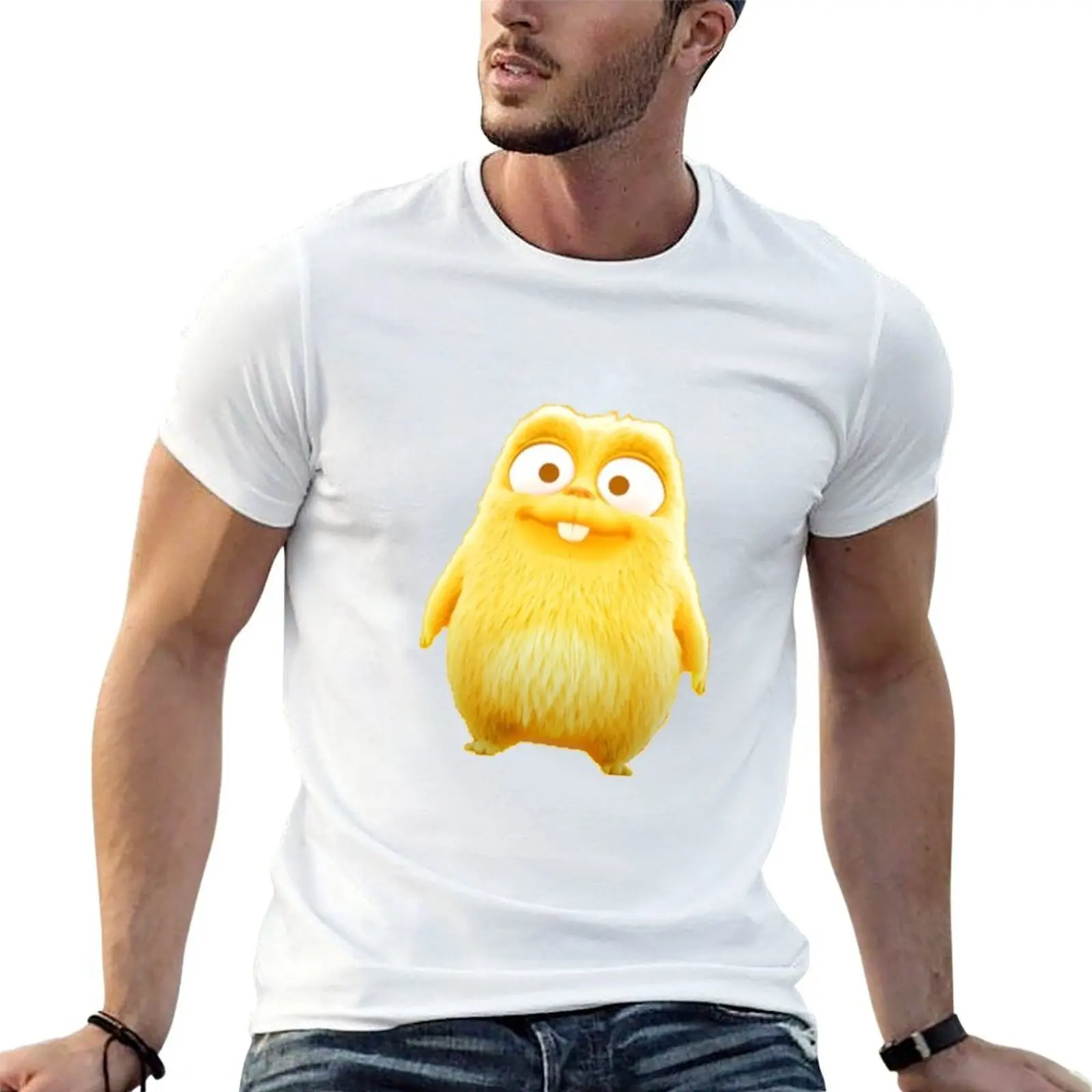 Lemmings Gold from Grizzy and Lemmings T-Shirt Luxury man anime oversized t shirt men