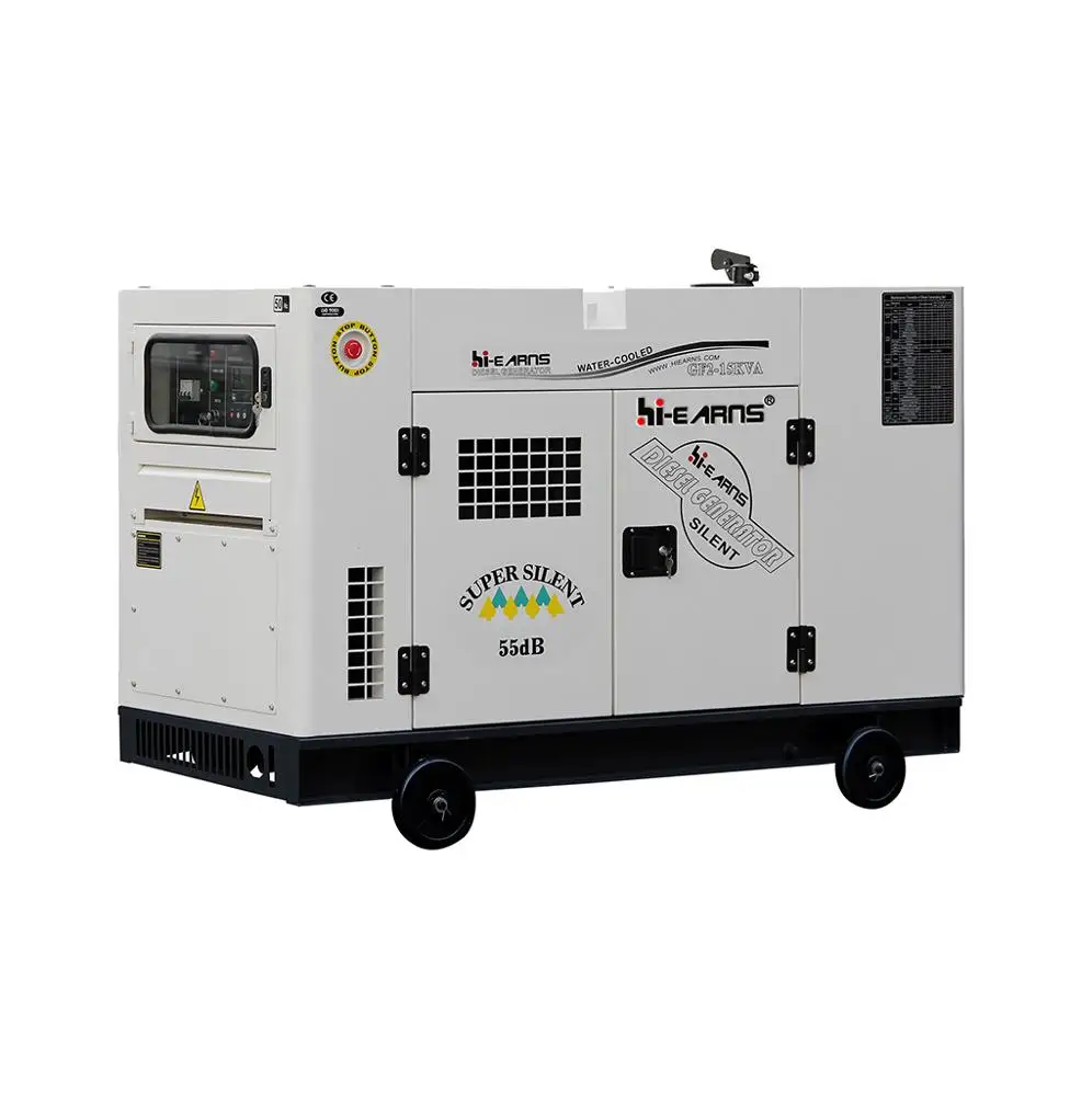 12KVA 15KVA Super silent single phase water cooled dies el generator