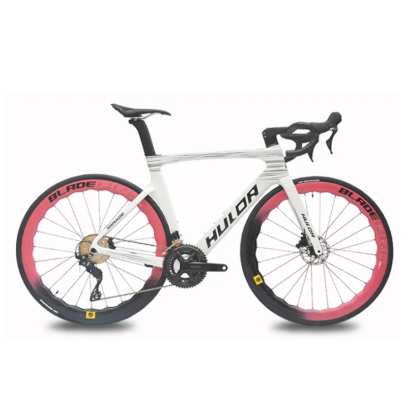 Rigid 24-speed Electronic Transmission Oil Disc Brake 700C Carbon Fiber Internal Cable Routing Road Bike