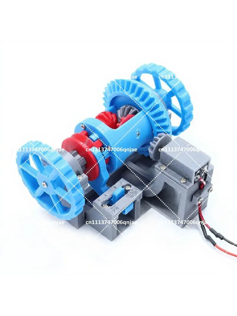 3D Printed Automotive Differential Model Gear Transmission Simulation Teaching Aid