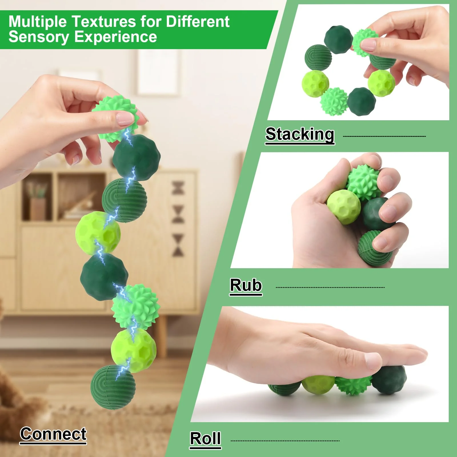 Boules magnétiques en Silicone avec boîte de rangement, jouets anti-anxiété sensorielle, cadeaux pour adultes et enfants, 6 pièces