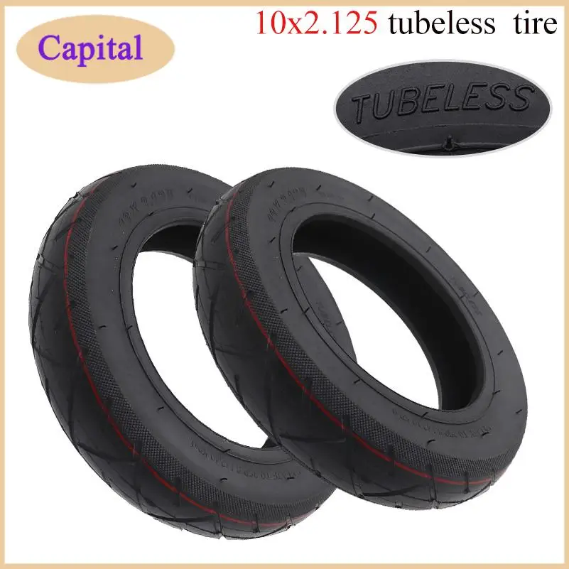 

10 дюймов 10x2,125 Предпочтительная резиновая бескамерная шина, подходит для балансировки электрического скутера, самоинтеллектуальная пластина