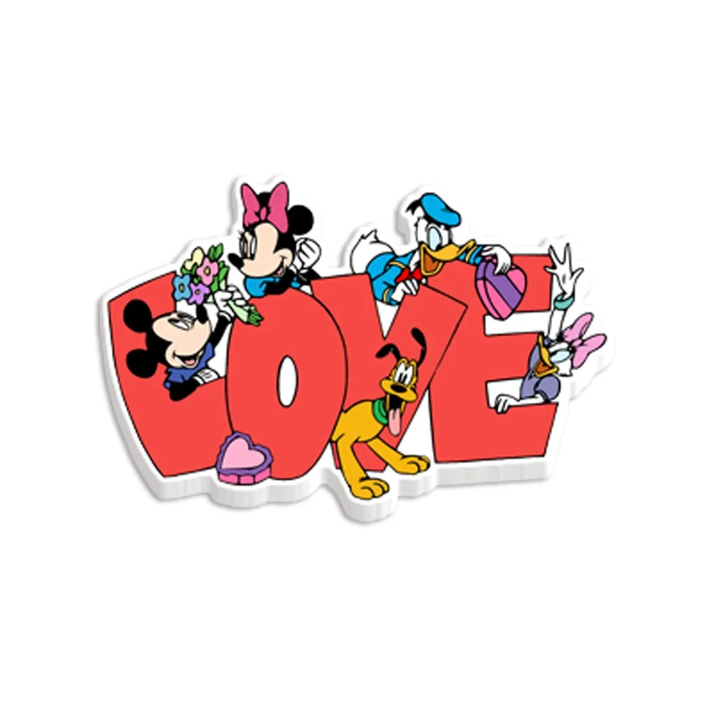 10 Pcs/lot Disney Mickey Resin Shaker Princess Stitch Valentine Series Planar Charm For Cheer Bows Materials