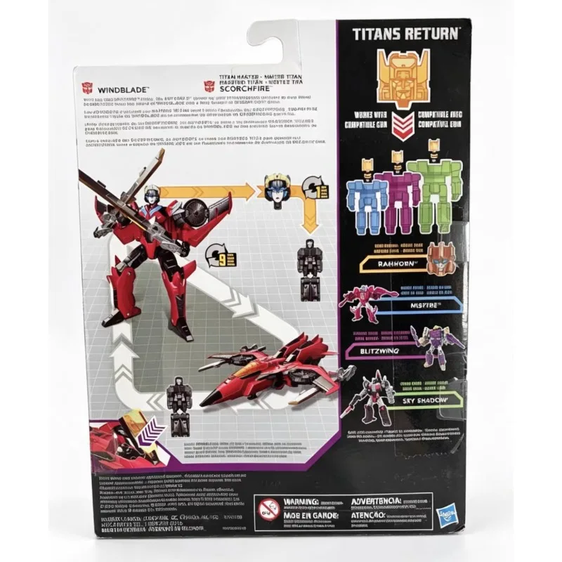 Original Hasbro Transformers SCORCHFIRE WINDBLADE Action Figure Model view 3