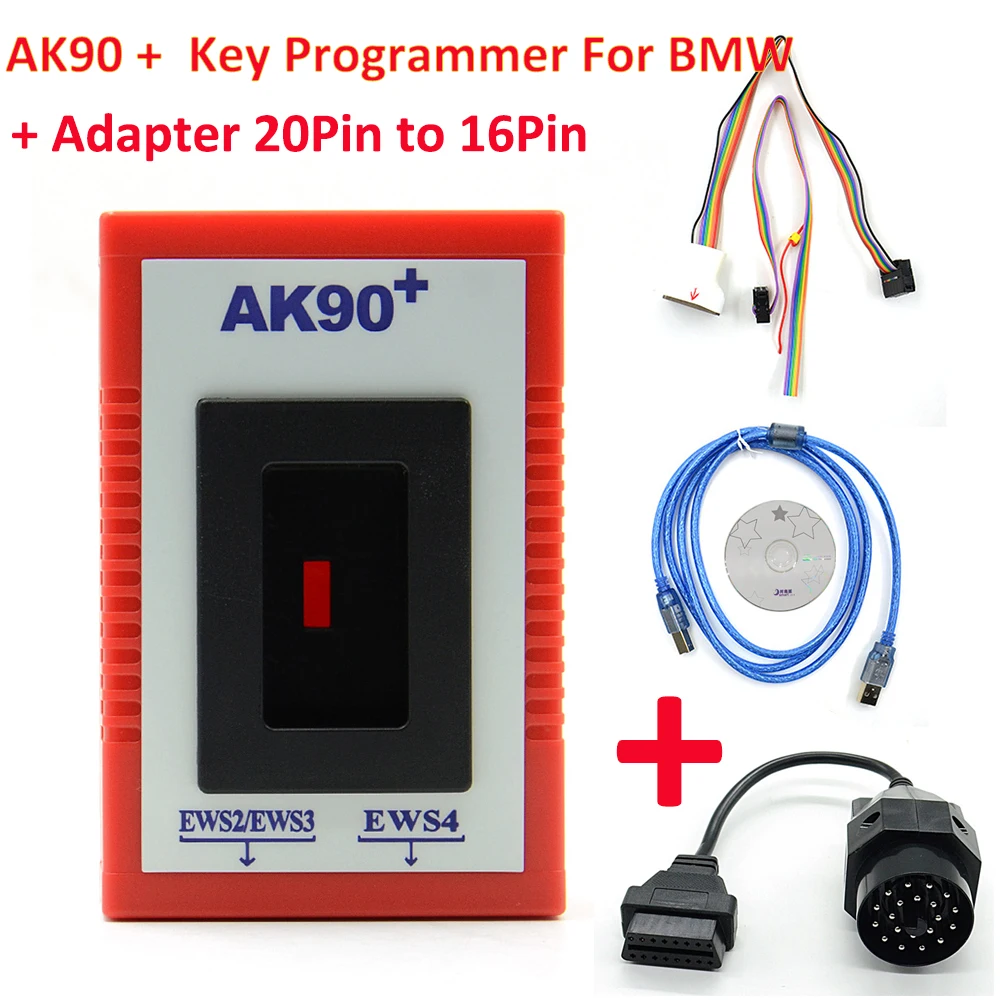 AK90+ Key Programmer V3.19 For All EWS AK90 Plus Key Code Reader KEY-PROG Car Programming Tool High Speed Read&Write Key