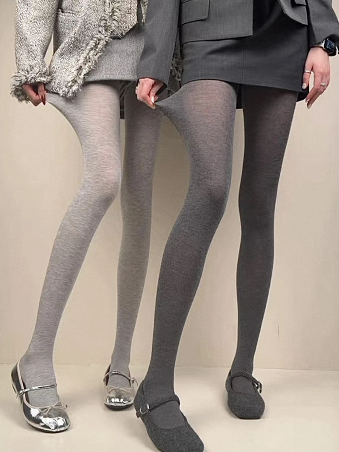 Cooling Grey Women's Autumn Thin Breathable Base Layer Pants UV Protection Leggings Transparent Nine Points Pantyhose Stockings