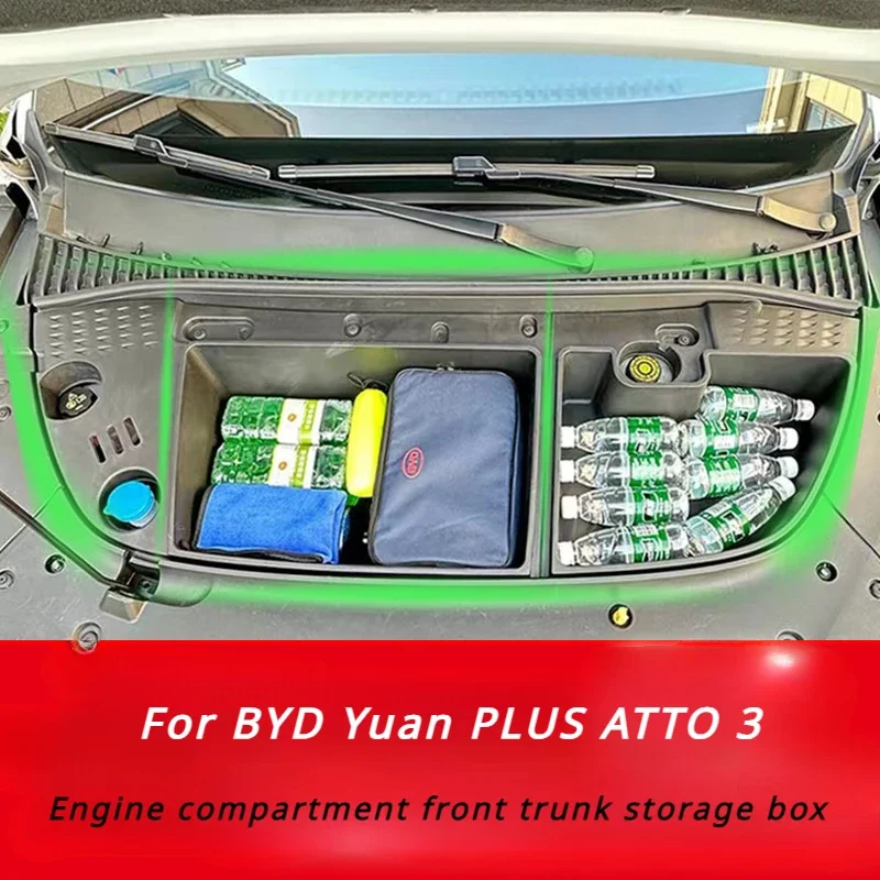 Stylish Storage Box for BYD ATTO 3 Yuan PLUS 2022-2024 Organize Your Car like A Pro Efficient and Organized Interior Storage