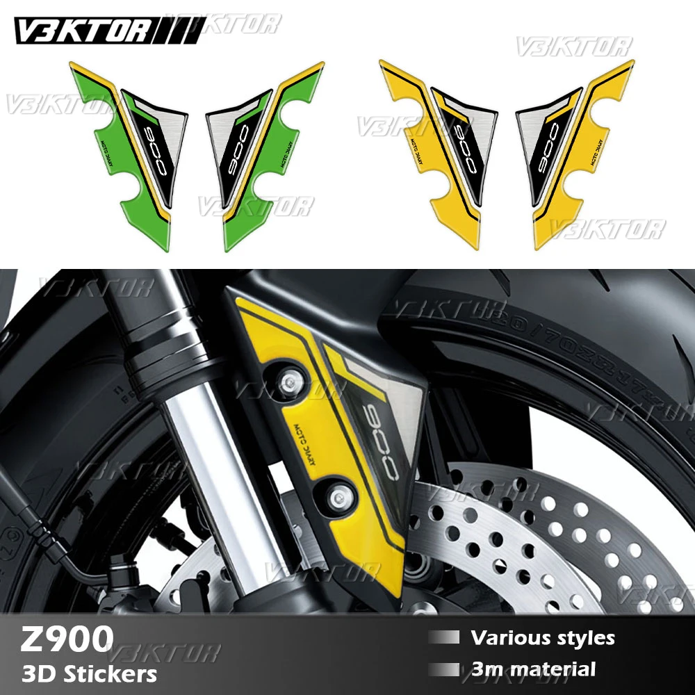 For Z900 SE Z900 Z 900 2025-2026 3D Motorcycle Fender Sticker Front Fender Decals Accessories