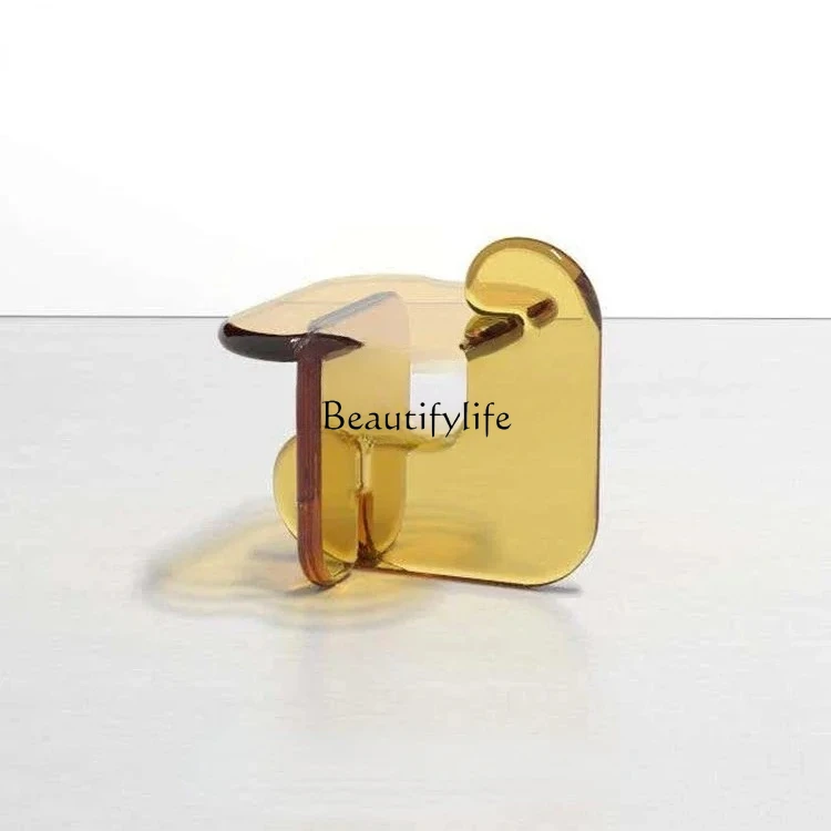 

Modern Light Luxury Design Creative Fashion Acrylic Coffee Coffee Simple Side Table