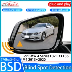 ZhuCamX Car Blind Spot Detection System BSD BSA Sensor Drive Rear Mirror Monitoring for BMW 4 Series F32 F33 F36 M4 2013~2020