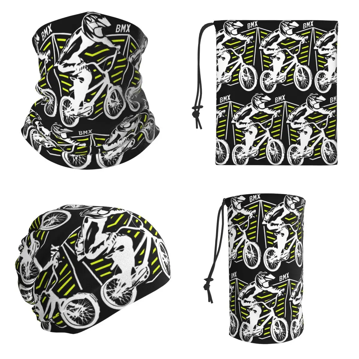 Bmx Apparel Retro Bmx Bike Old School Patch Bandana Neck Gaiter Printed Mask Scarf Multi-use Headwear For Men Women All Season