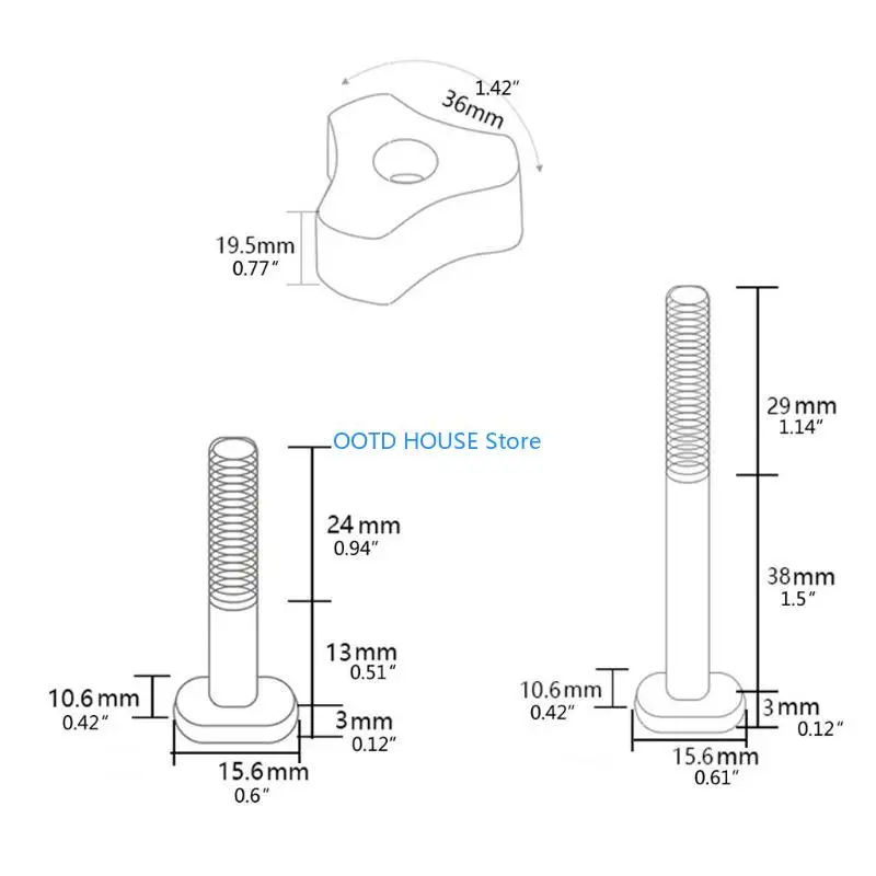 103A compacto parafusos metal plástico plástico bloco plástico bloco plástico ajuste junta para e