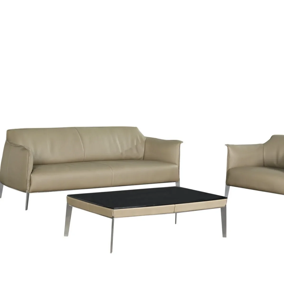 The factory produces high-end star hotel first-layer calfskin single sofas, hotel furniture, living room furniture