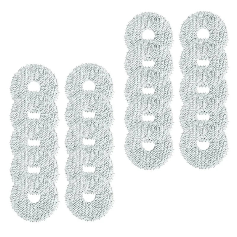 Für Dreame Bot L10S Ultra Roboter-staubsauger Ersatz Mopp Pad Mopp Tücher Zubehör Tuch Weiß 20PCS