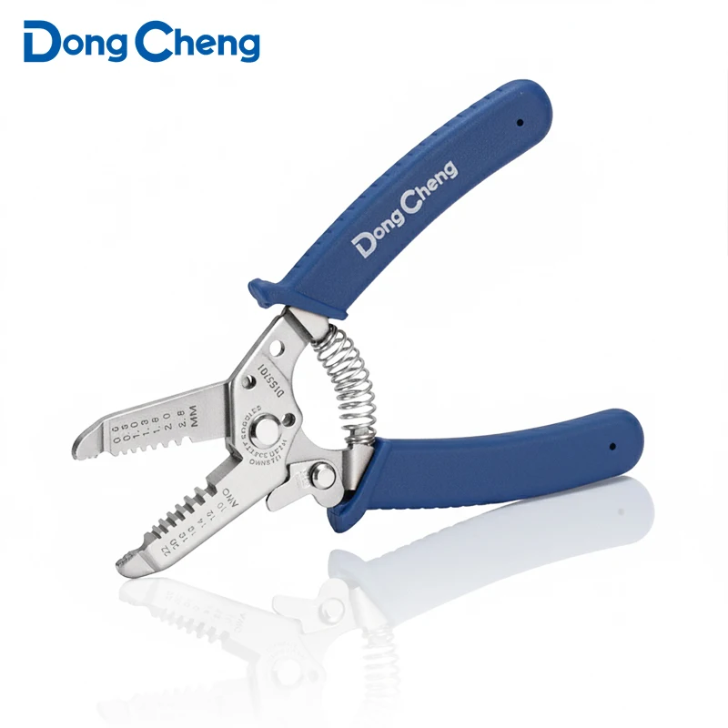 6.5 Inch Stainless Steel Wire Stripper Spring Loaded Pliers For Electrical Automotive Wiring Stripping Cutting Bending 0.6-2.6mm