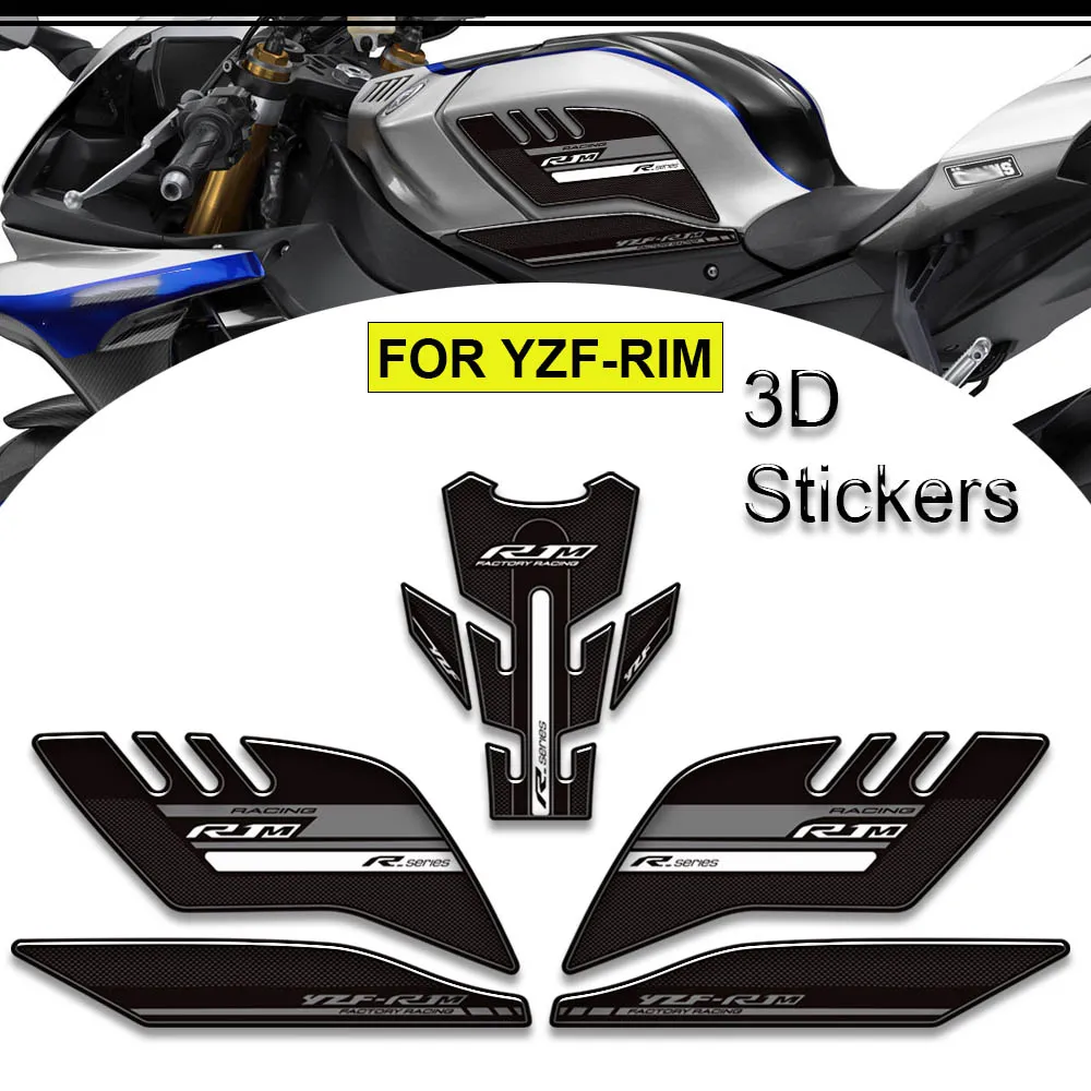 

Motorcycle For YAMAHA YZFR1M YZF-R1M YZF R1M Tank Pad Grips Side Gas Fuel Oil Kit Knee Stickers Decals Protector