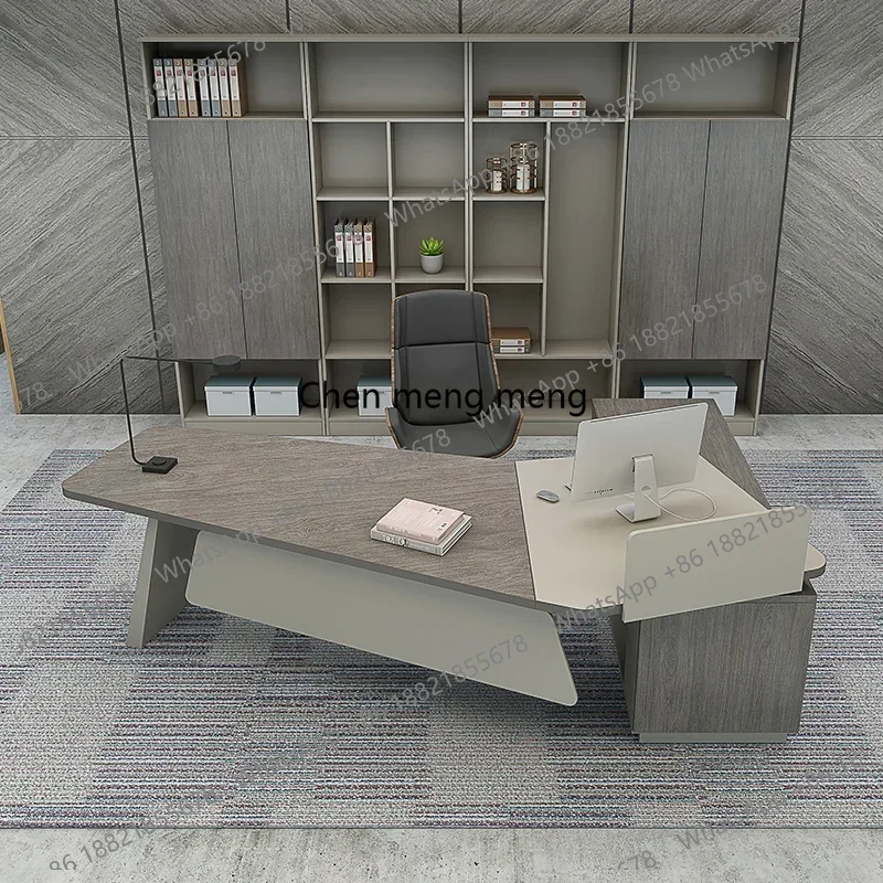 

Unique Corner Office Desk Quality Boss Drawers Conference Modern Office Desk Luxury Reception Work Mesa Escritorio Furniture