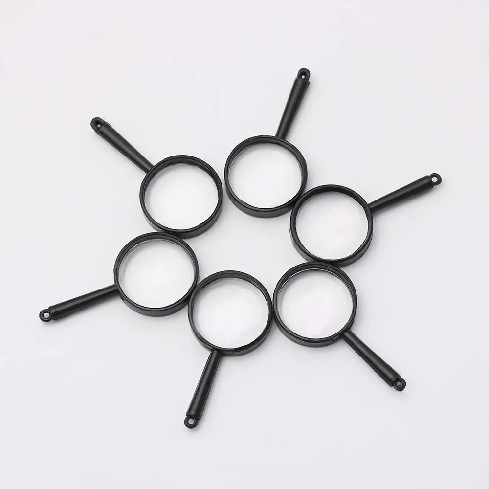 Plastic 1/5/10 Pcs Educational Tool Insect viewer  5X Magnifying Jewelry Loupe Reading Glass Lens Hand Held Magnifier