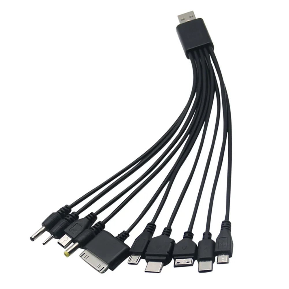 Universal 10 in 1 Micro USB Multi Charger Usb Cables for Mobile Phones Cord for KG90 Sony Phone SAMSUNG Tablets Digital Device