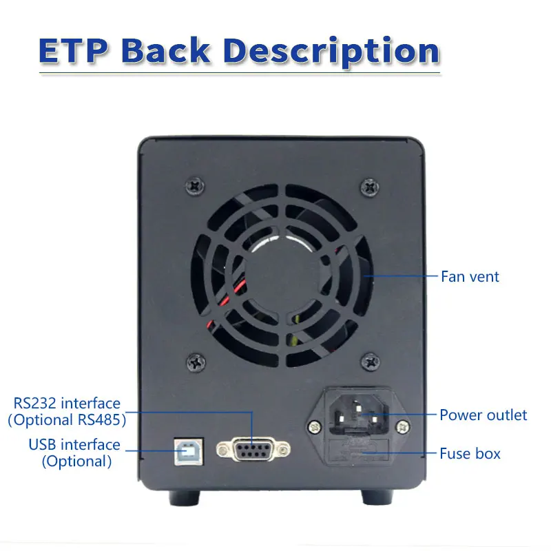 Mais recente fonte de alimentação dc ept1503a 15v 3a/45w pode exibir ajuste de codificador de controle remoto ajustável de corrente de tensão