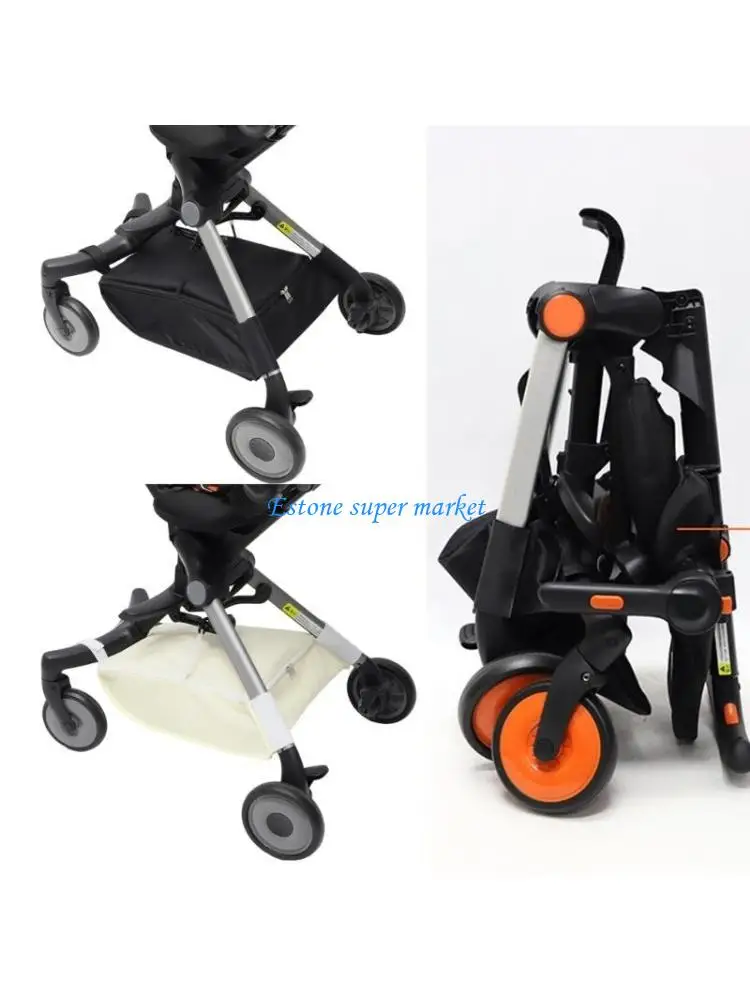 

090B Водостойкая нижняя корзина для детских колясок, нижний органайзер для коляски для новорожденных