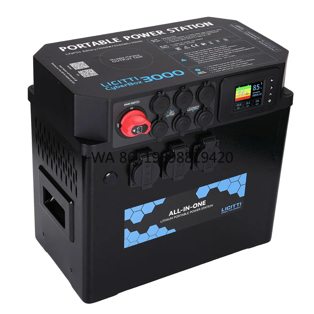 Developed Solar Generator Battery 3000W Inverter Portable Power Station with Ac Socket