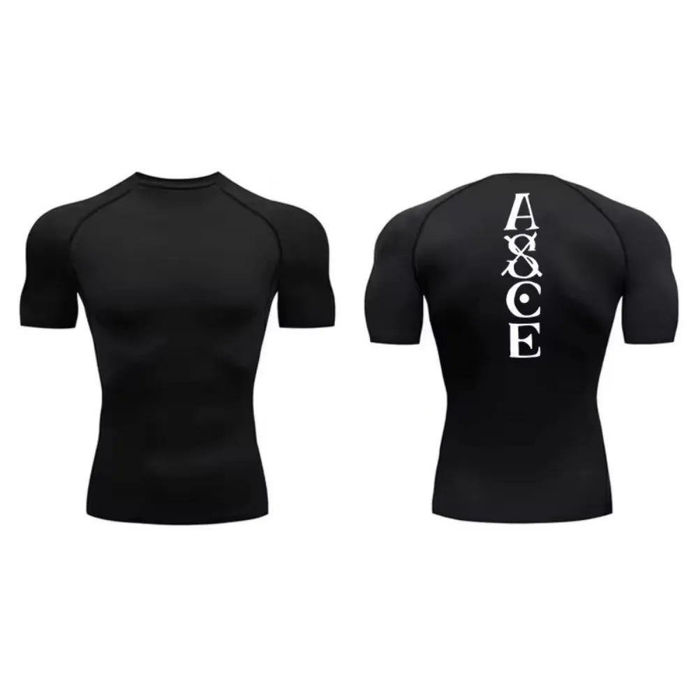

Men Running Compression Short Sleeve Sport Tee Gym Fitness Sportshirts Male Jogging Sportswear Homme Athletic Shirt Tops
