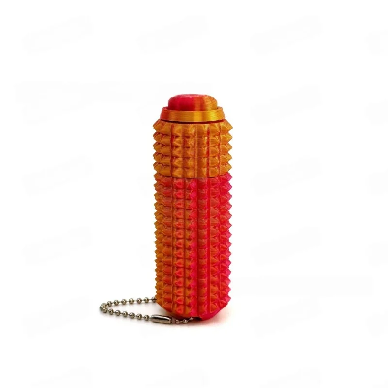 Stacheliger Fidget-Schlüsselanhänger, Stressroller für Angstzustände, Schmerzen, Stim, sensorisches Spielzeug, Neuheitsgeschenk für Erwachsene, reduzieren Stress